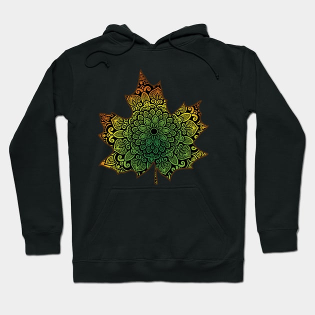 Colorful Maple leaf, fall season, autumn, festive season, holidays Hoodie by designsbygulmohar